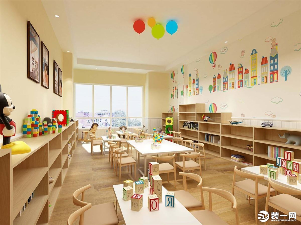 幼儿园室内效果|空间|室内设计|设计源源 - 原创作品 - 站酷 (ZCOOL)